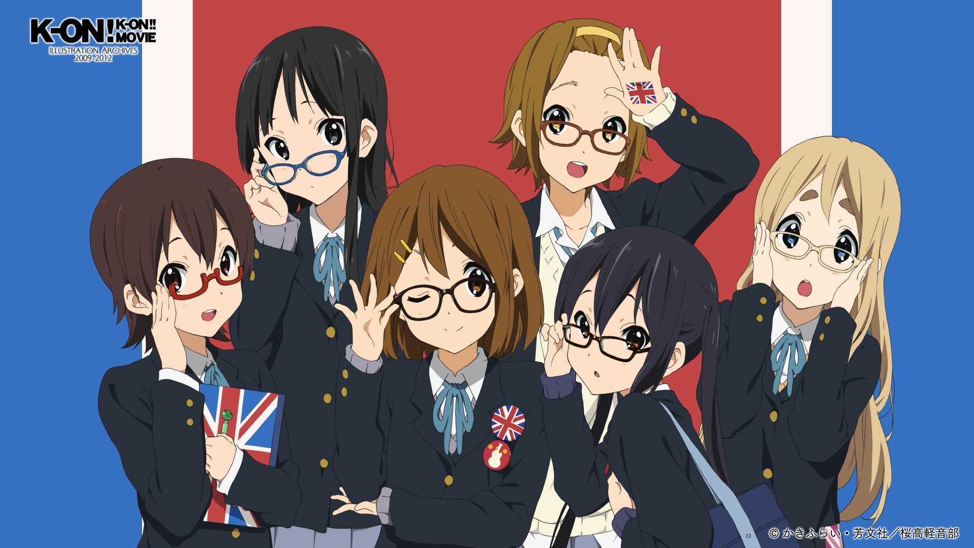 K On Akiyama Mio Hirasawa Yui Kotobuki Tsumugi Manabe Nodoka Nakano Azusa Tainaka Ritsu